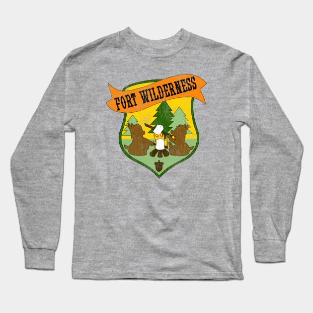 Fort Wilderness (distressed) Long Sleeve T-Shirt by Yellow Hexagon Designs